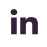 Pictogramme noir et blanc Linkedin