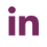 Logo noir et blanc Linkedin